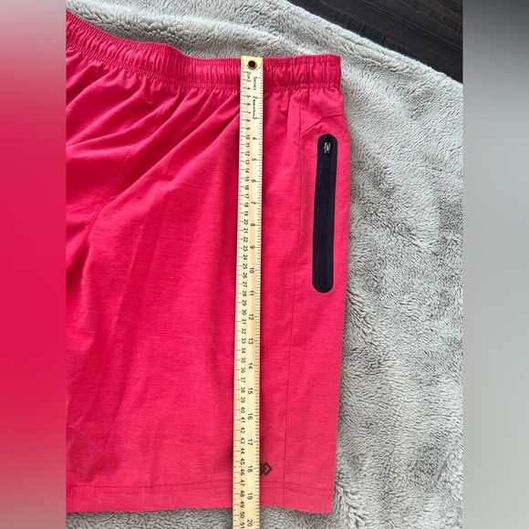 LEG3ND Swim Trunks. Sz M. Red. Pockets. Elastic waist  activewear beachwear - Picture 12 of 13
